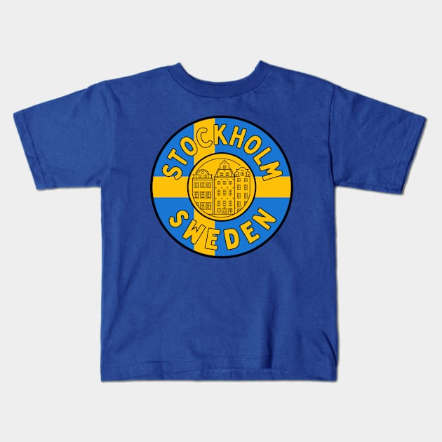 Stockholm Kids T-Shirt by footballomatic